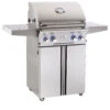 AOG L Series Portable 24'' On Cart BBQ Grill With Rotisserie Back Burner & Side Burner