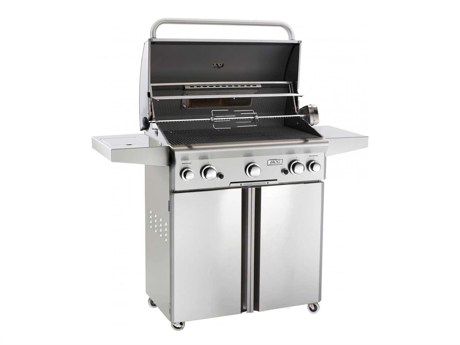 AOG T Series Portable 30'' On Cart BBQ Grill With Rotisserie Back Burner & Side Burner 2 AOG T Series Portable 30'' On Cart BBQ Grill With Rotisserie Back Burner & Side Burner - Image 2