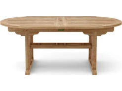 Anderson Teak Sahara 106'' Oval Double Ext. Table -Patio Vibe Store AKTBX106VD4 zm