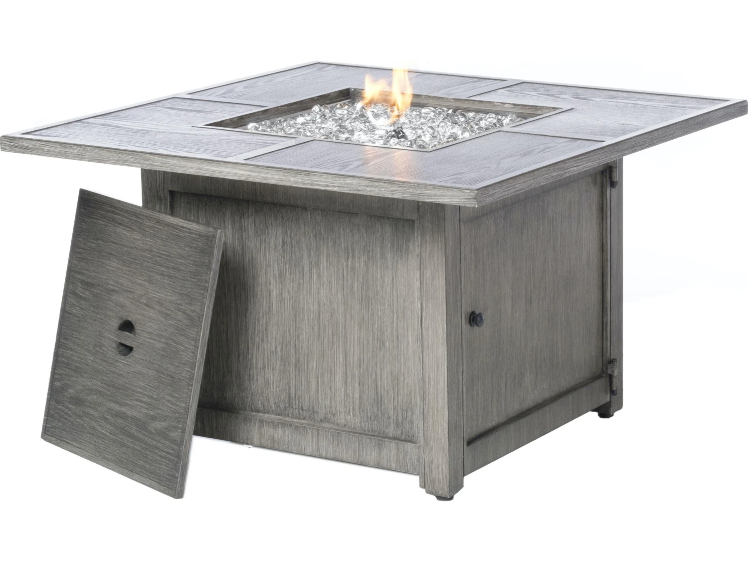 Alfresco Home Cheyenne Blacksmith Cast Aluminum 40'' Square Fire Pit Table 1 Alfresco Home Cheyenne Blacksmith Cast Aluminum 40'' Square Fire Pit Table
