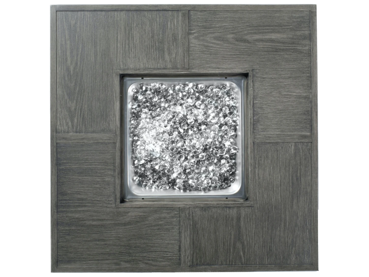 Alfresco Home Cheyenne Blacksmith Cast Aluminum 40'' Square Fire Pit Table 2 Alfresco Home Cheyenne Blacksmith Cast Aluminum 40'' Square Fire Pit Table - Image 2