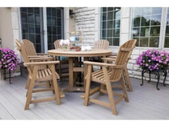 Berlin Gardens Garden Classic Recycled Plastic 60'' Round Counter Height Table -Patio Vibe Store BLGCMFBCKCNTRSET61 zm