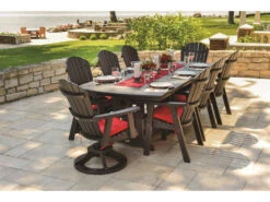 Berlin Gardens Garden Classic Recycled Plastic 96''W X 44''D Rectangular Dining Height Table