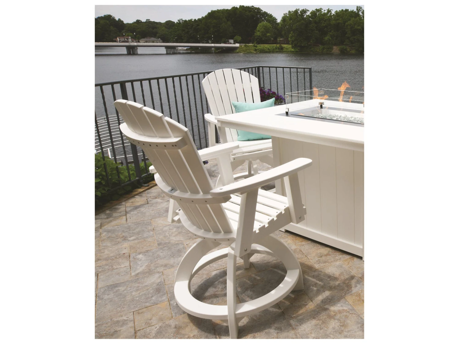 Berlin Gardens Donoma 54''W X 42''D Rectangular Fire Pit Table 2 Berlin Gardens Donoma 54''W X 42''D Rectangular Fire Pit Table - Image 2