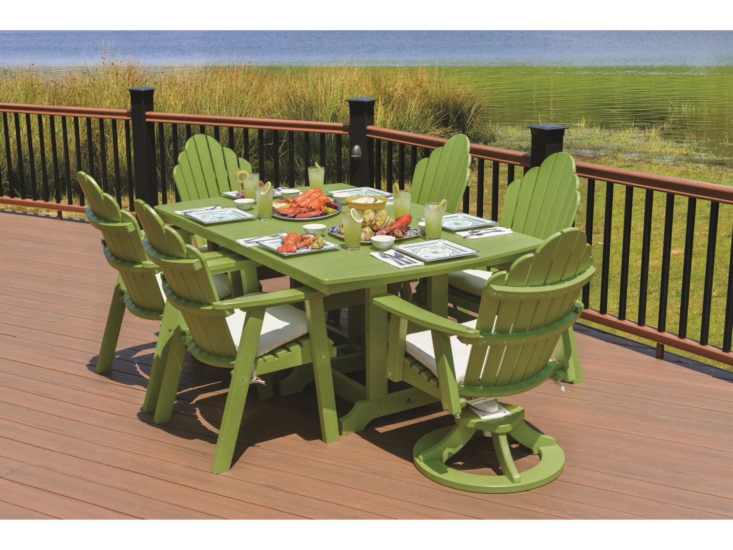 Berlin Gardens Garden Classic Recycled Plastic 72''W X 44''D Rectangular Dining Height Table 3 Berlin Gardens Garden Classic Recycled Plastic 72''W X 44''D Rectangular Dining Height Table - Image 3