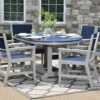 Berlin Gardens Garden Classic Recycled Plastic 64''W X 44''D Oval Dining Height Table