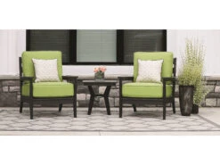 Berlin Gardens Mayhew Recycled Plastic 20'' Square End Table -Patio Vibe Store BLGMAYHWLNGSET21 zm