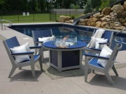 Berlin Gardens Donoma 44'' Round Chat Height Fire Pit Table 11 Berlin Gardens Donoma 44'' Round Chat Height Fire Pit Table -Patio Vibe Store BLGMYHWFRPTLNGSET11 zm