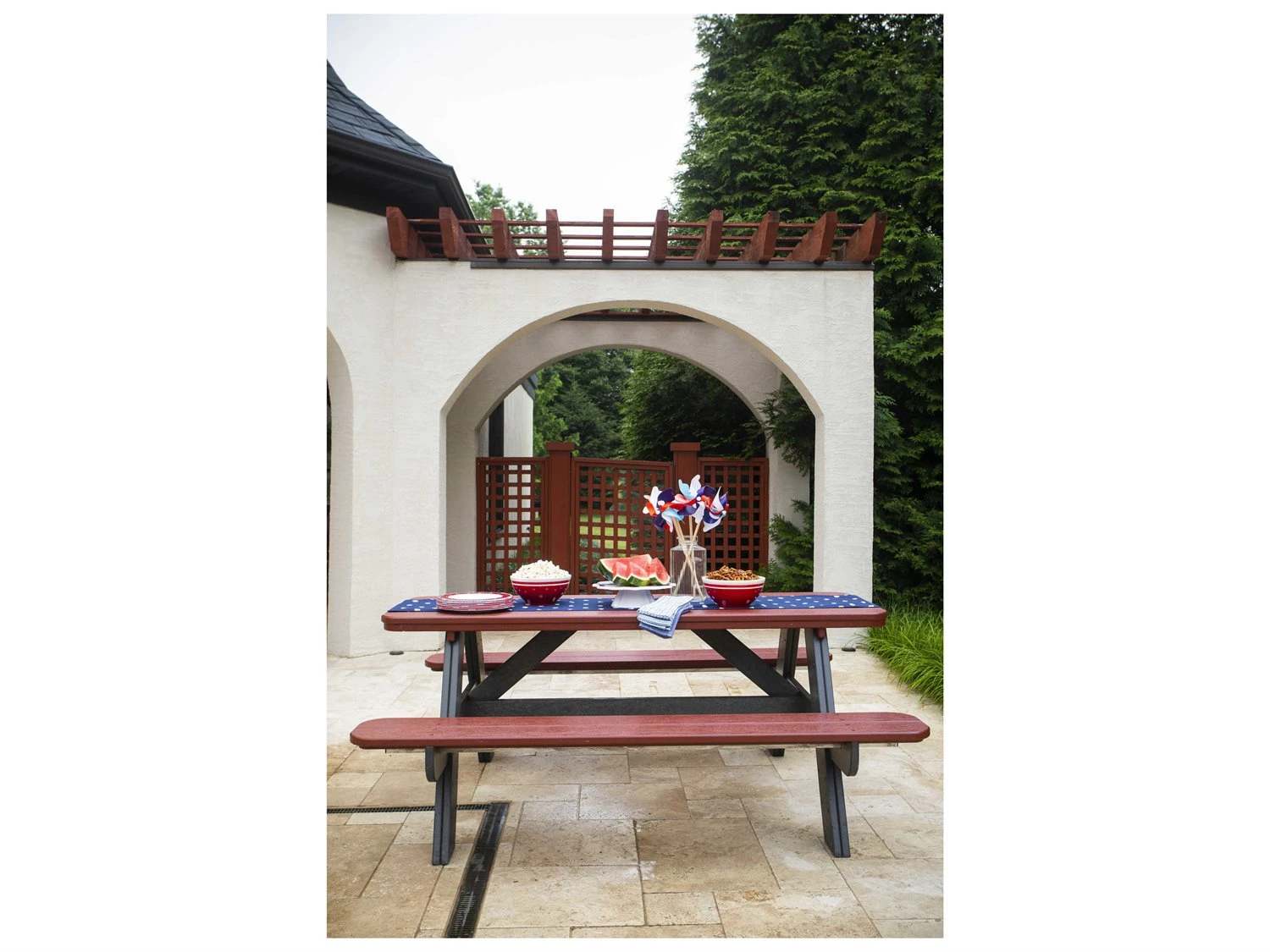 Breezesta Basics Recycled Plastic 6' Picnic Table 6 Breezesta Basics Recycled Plastic 6' Picnic Table - Image 6