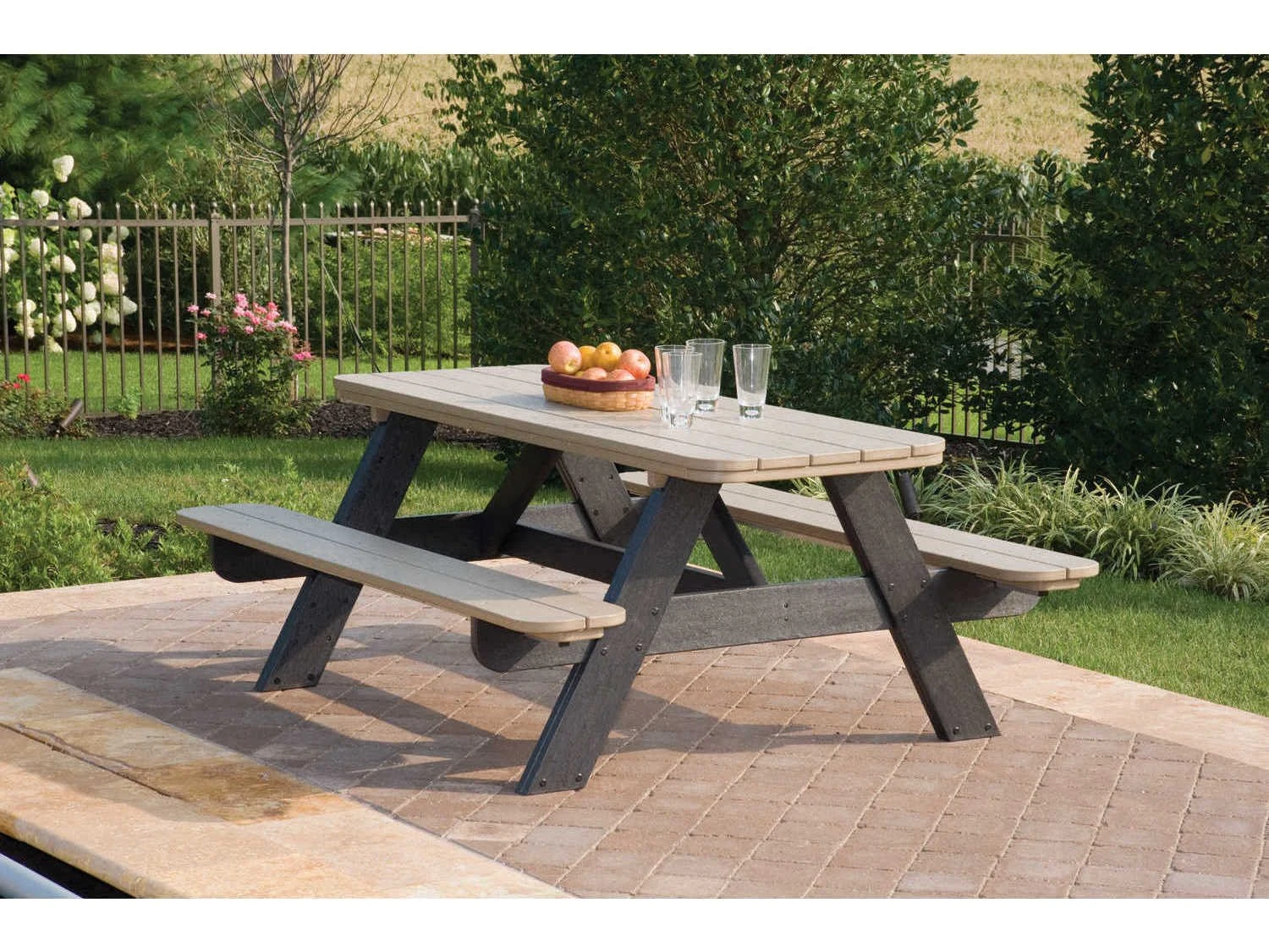 Breezesta Basics Recycled Plastic 6' Picnic Table 7 Breezesta Basics Recycled Plastic 6' Picnic Table - Image 7