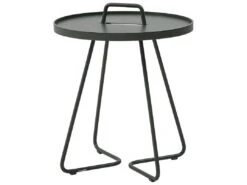 Cane Line Outdoor On-the-move Aluminum Small 17'' Round End Table 22 Cane Line Outdoor On-the-move Aluminum Small 17'' Round End Table -Patio Vibe Store CNO50652 zm