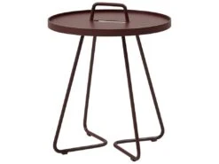 Cane Line Outdoor On-the-move Aluminum Small 17'' Round End Table 23 Cane Line Outdoor On-the-move Aluminum Small 17'' Round End Table -Patio Vibe Store CNO50653 zm