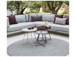 Cane Line Outdoor On-the-move Aluminum Small 17'' Round End Table 25 Cane Line Outdoor On-the-move Aluminum Small 17'' Round End Table -Patio Vibe Store CNO50655 zm