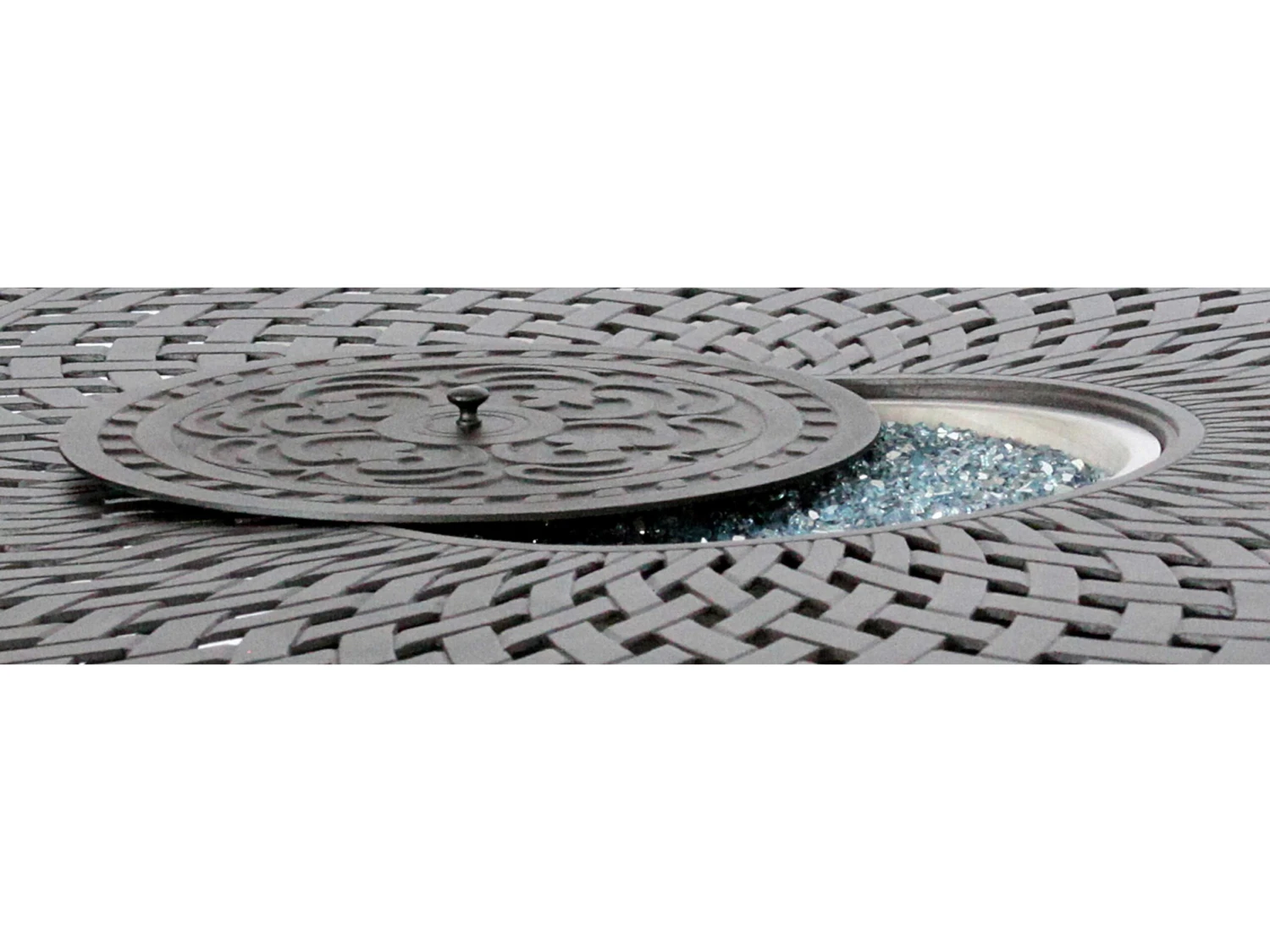 Darlee Outdoor Living Series 60 Antique Bronze Cast Aluminum 64 Square Dining Height Propane Fire Pit Table 4 Darlee Outdoor Living Series 60 Antique Bronze Cast Aluminum 64 Square Dining Height Propane Fire Pit Table - Image 4