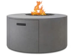 Ebel Antibes Bellino Aluminum 42'' Round Fire Pit Table With Lid -Patio Vibe Store EBL114101 zm