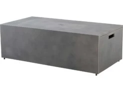 Ebel Antibes Bellino Aluminum 60''W X 30''D Rectangular Fire Pit Table With Lid -Patio Vibe Store EBL116102 zm