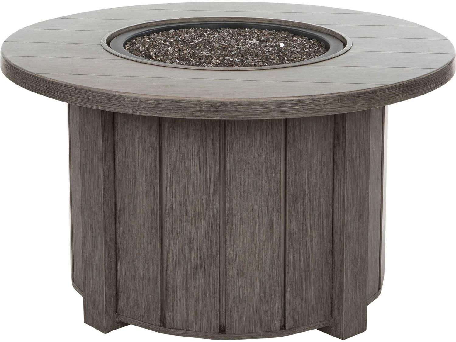 Ebel Trevi Aluminum 42'' Round Plank Top Fire Pit Table With Lid 7 Ebel Trevi Aluminum 42'' Round Plank Top Fire Pit Table With Lid - Image 7
