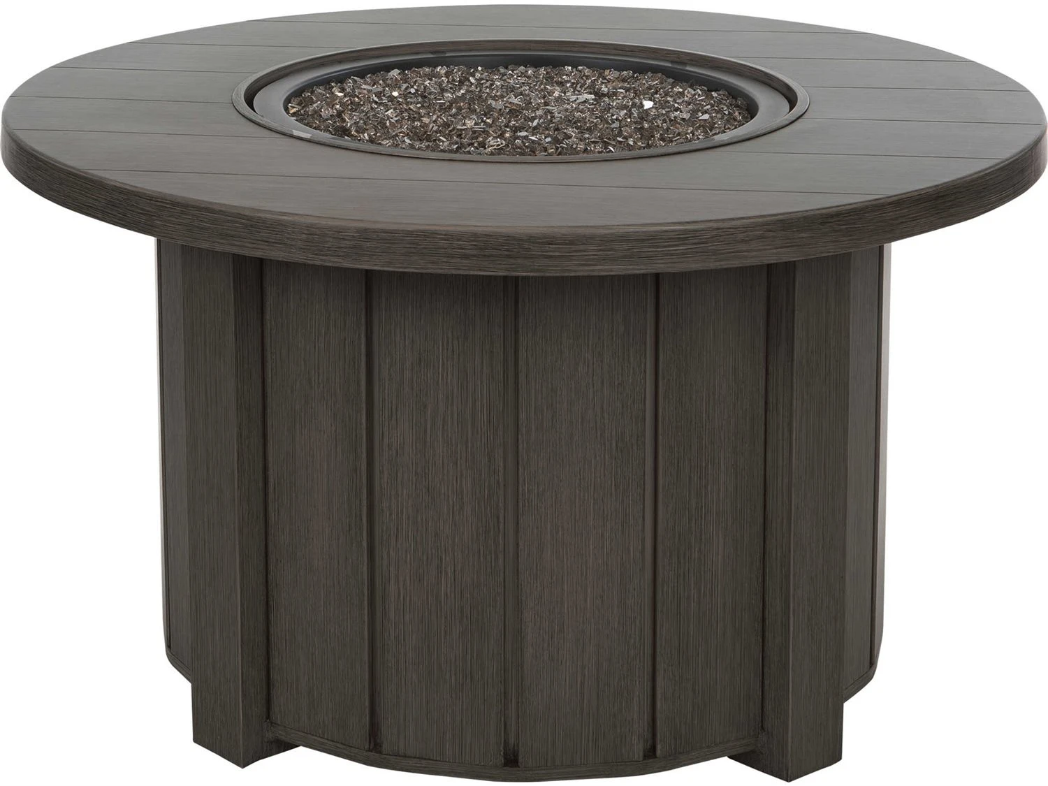 Ebel Trevi Aluminum 42'' Round Plank Top Fire Pit Table With Lid 10 Ebel Trevi Aluminum 42'' Round Plank Top Fire Pit Table With Lid - Image 10