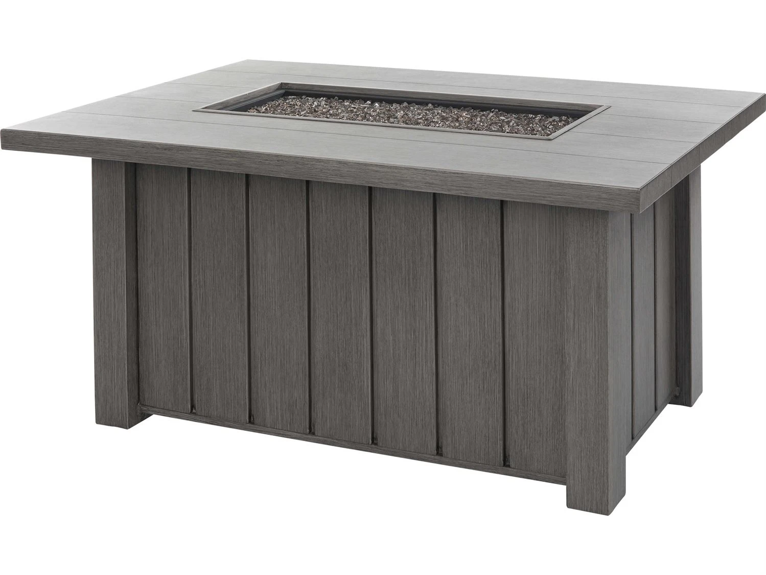 Ebel Trevi Aluminum 50''W X 32''D Rectangular Plank Top Fire Pit Table With Lid 4 Ebel Trevi Aluminum 50''W X 32''D Rectangular Plank Top Fire Pit Table With Lid - Image 4