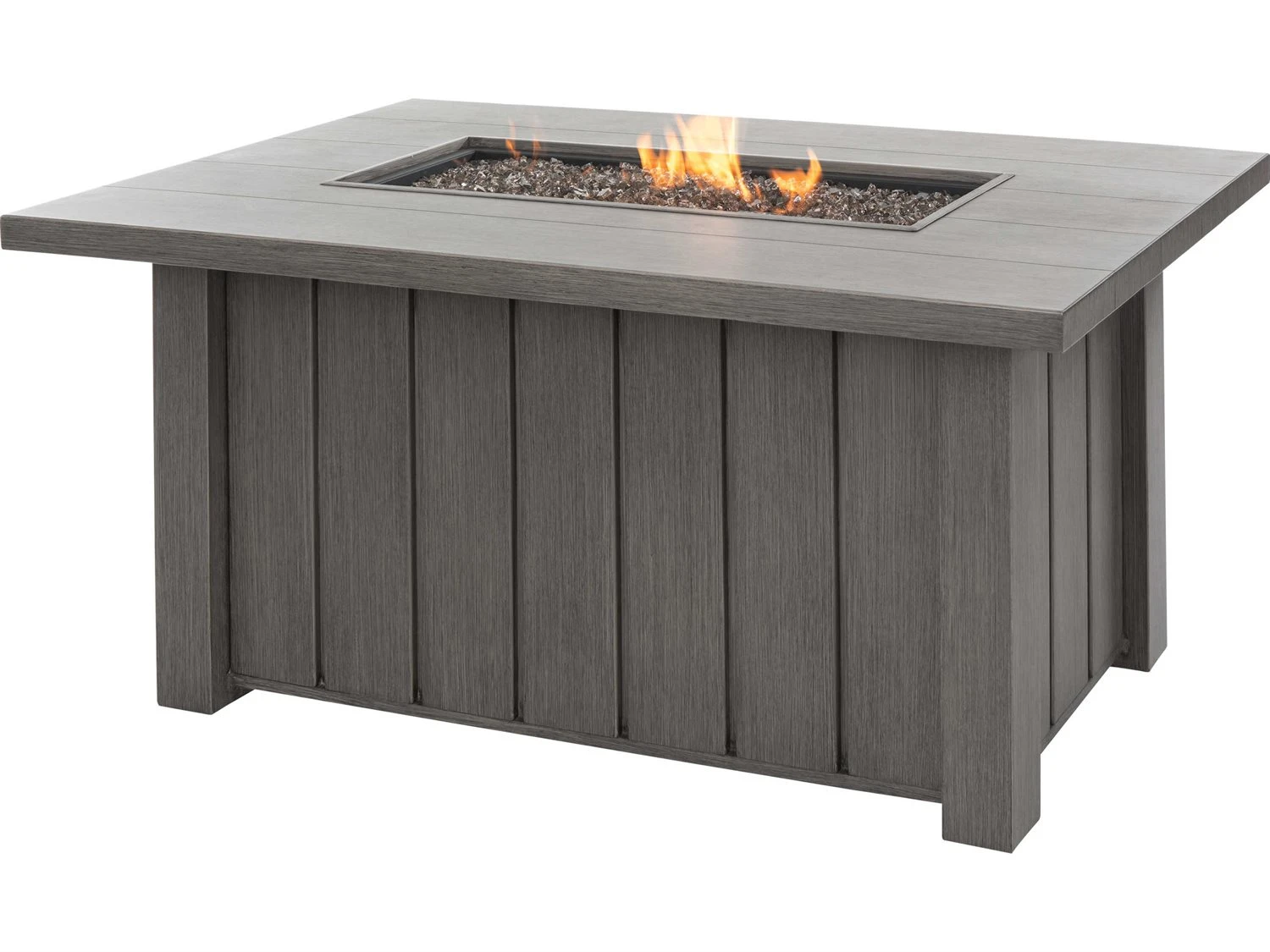 Ebel Trevi Aluminum 50''W X 32''D Rectangular Plank Top Fire Pit Table With Lid 5 Ebel Trevi Aluminum 50''W X 32''D Rectangular Plank Top Fire Pit Table With Lid - Image 5