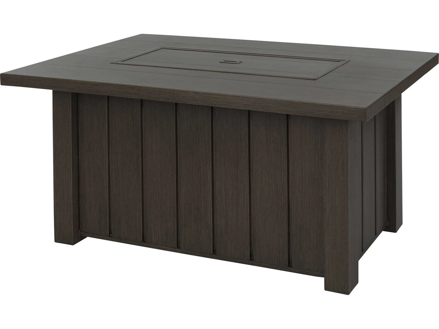 Ebel Trevi Aluminum 50''W X 32''D Rectangular Plank Top Fire Pit Table With Lid 6 Ebel Trevi Aluminum 50''W X 32''D Rectangular Plank Top Fire Pit Table With Lid - Image 6