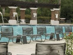 Ebel Monaco Aluminum 20''W X 10''D Rectangular End Table 7 Ebel Monaco Aluminum 20''W X 10''D Rectangular End Table -Patio Vibe Store EBLMNCOLNGSET71 zm