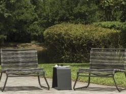 Ebel Monaco Aluminum 20''W X 10''D Rectangular End Table 8 Ebel Monaco Aluminum 20''W X 10''D Rectangular End Table -Patio Vibe Store EBLMNCOLNGSET81 zm