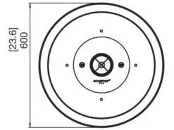 EcoSmart Fire Mix600 23'' Concrete Steel Round Pit Table -Patio Vibe Store ECOESF.O.MX6 .NA8 zm