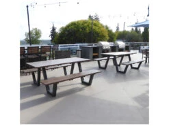 EMU Sid Aluminum Antique Iron 72''W X 30''D Rectangular Picnic Table 9 EMU Sid Aluminum Antique Iron 72''W X 30''D Rectangular Picnic Table -Patio Vibe Store EM18203 zm