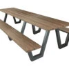 EMU Sid Aluminum Antique Iron 96'W X 32''D Rectangular Picnic Table