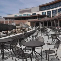 EMU Cambi Steel 32 Round Dining Table -Patio Vibe Store EM8033 zm