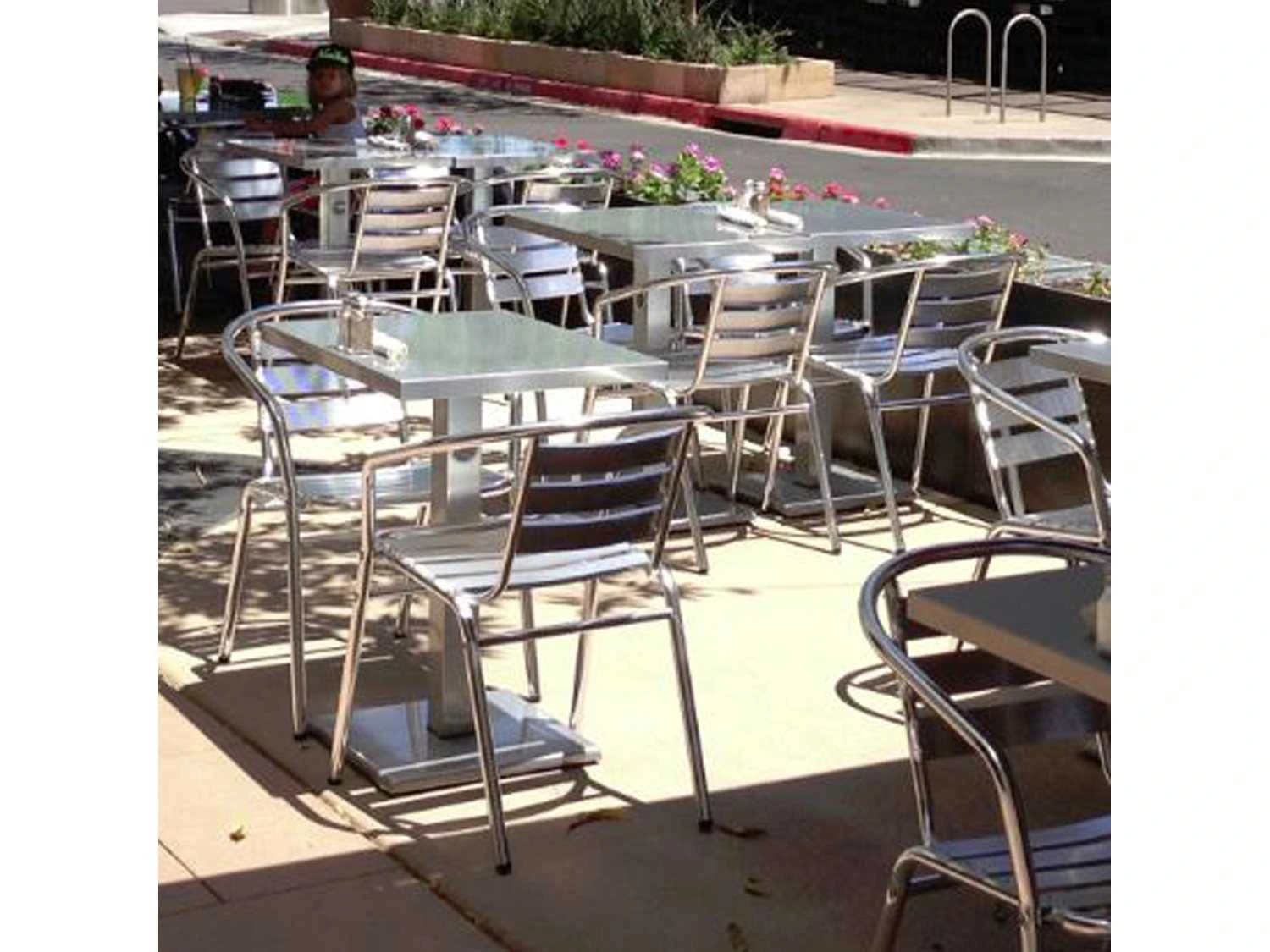 EMU Lock Steel 32 Square Dining Table 2 EMU Lock Steel 32 Square Dining Table - Image 2