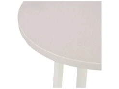 Four Hands Outdoor Constantine Natural White / Sand 30'' Resin Metal Stone Teak Round Counter Table -Patio Vibe Store FHO1078910045 zm