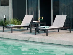 Homecrest Mode Aluminum 22'' Square End Table