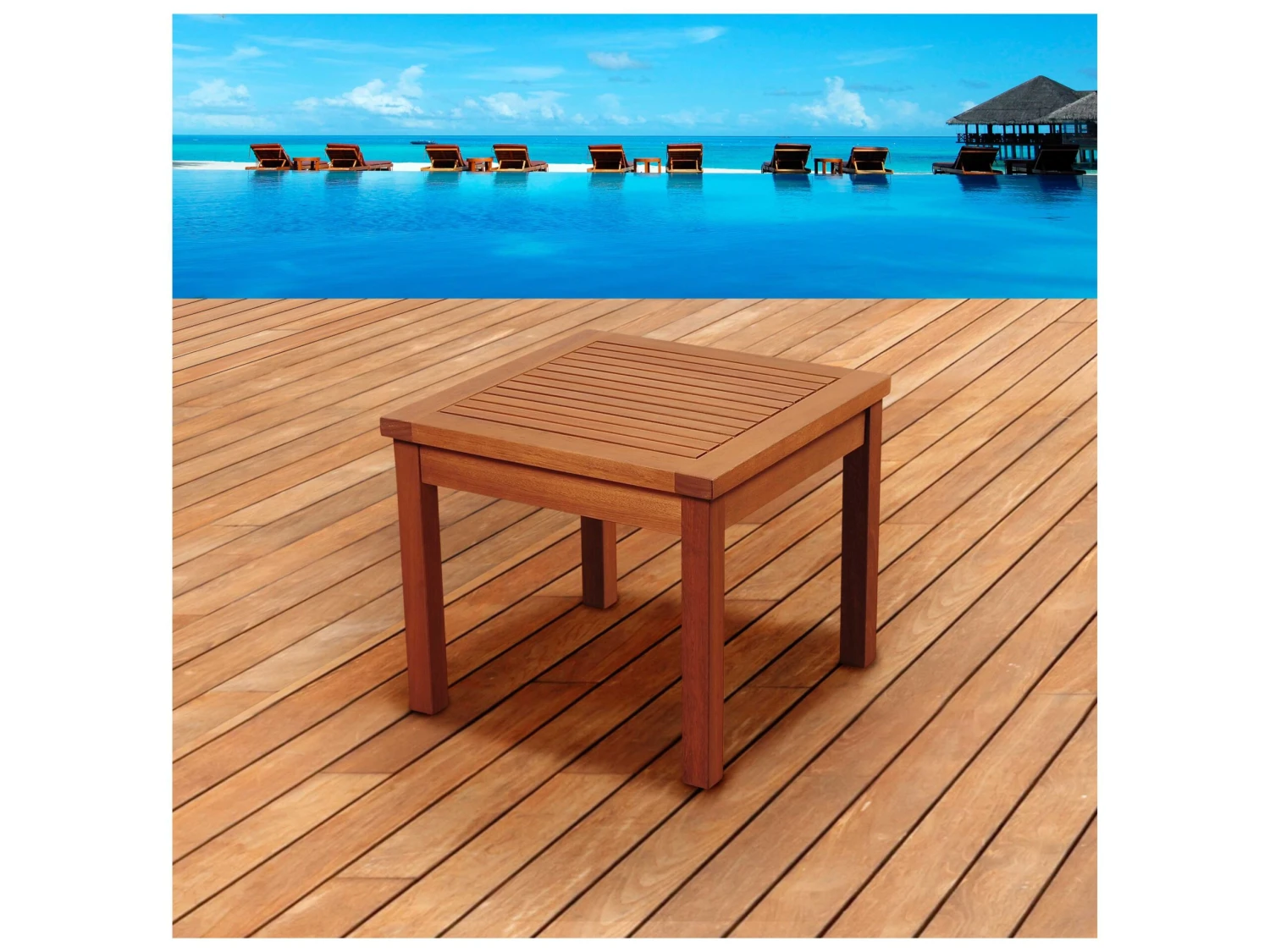 International Home Miami Amazonia Kingsbury Eucalyptus 19 Square Side Table 2 International Home Miami Amazonia Kingsbury Eucalyptus 19 Square Side Table - Image 2