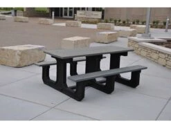 Frog Furnishings Park Place ADA Recycled Plastic 6 Ft. 90''W X 58''D Rectangular Picnic Table 22 Frog Furnishings Park Place ADA Recycled Plastic 6 Ft. 90''W X 58''D Rectangular Picnic Table -Patio Vibe Store JHPB6PARKPADA10 zm