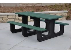 Frog Furnishings Park Place ADA Recycled Plastic 6 Ft. 90''W X 58''D Rectangular Picnic Table 23 Frog Furnishings Park Place ADA Recycled Plastic 6 Ft. 90''W X 58''D Rectangular Picnic Table -Patio Vibe Store JHPB6PARKPADA11 zm