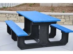 Frog Furnishings Park Place ADA Recycled Plastic 6 Ft. 90''W X 58''D Rectangular Picnic Table 15 Frog Furnishings Park Place ADA Recycled Plastic 6 Ft. 90''W X 58''D Rectangular Picnic Table -Patio Vibe Store JHPB6PARKPADA3 zm