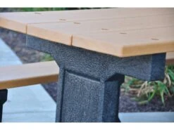 Frog Furnishings Park Place ADA Recycled Plastic 6 Ft. 90''W X 58''D Rectangular Picnic Table 18 Frog Furnishings Park Place ADA Recycled Plastic 6 Ft. 90''W X 58''D Rectangular Picnic Table -Patio Vibe Store JHPB6PARKPADA6 zm