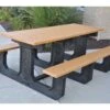 Frog Furnishings Park Place ADA Recycled Plastic 6 Ft. 90''W X 58''D Rectangular Picnic Table