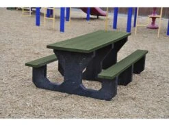 Frog Furnishings Youth Recycled Plastic 6 Ft. 72''W X 45''D Rectangular Picnic Table 7 Frog Furnishings Youth Recycled Plastic 6 Ft. 72''W X 45''D Rectangular Picnic Table -Patio Vibe Store JHPB6YOUPIC4 zm