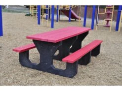 Frog Furnishings Youth Recycled Plastic 6 Ft. 72''W X 45''D Rectangular Picnic Table