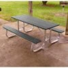 Frog Furnishings Galvanized Steel 8 Ft. 96''W X 70''D Rectangular Picnic Table