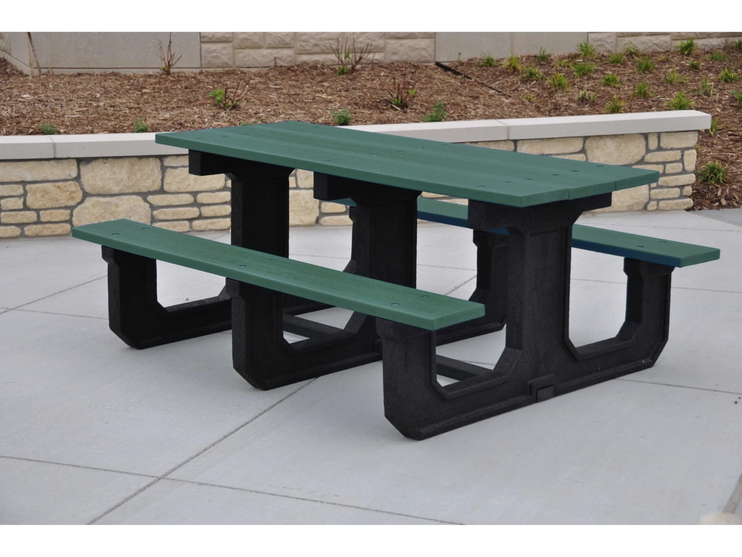 Frog Furnishings Park Place Recycled Plastic 8 Ft. 96''W X 58''D Rectangular Picnic Table 7 Frog Furnishings Park Place Recycled Plastic 8 Ft. 96''W X 58''D Rectangular Picnic Table - Image 7