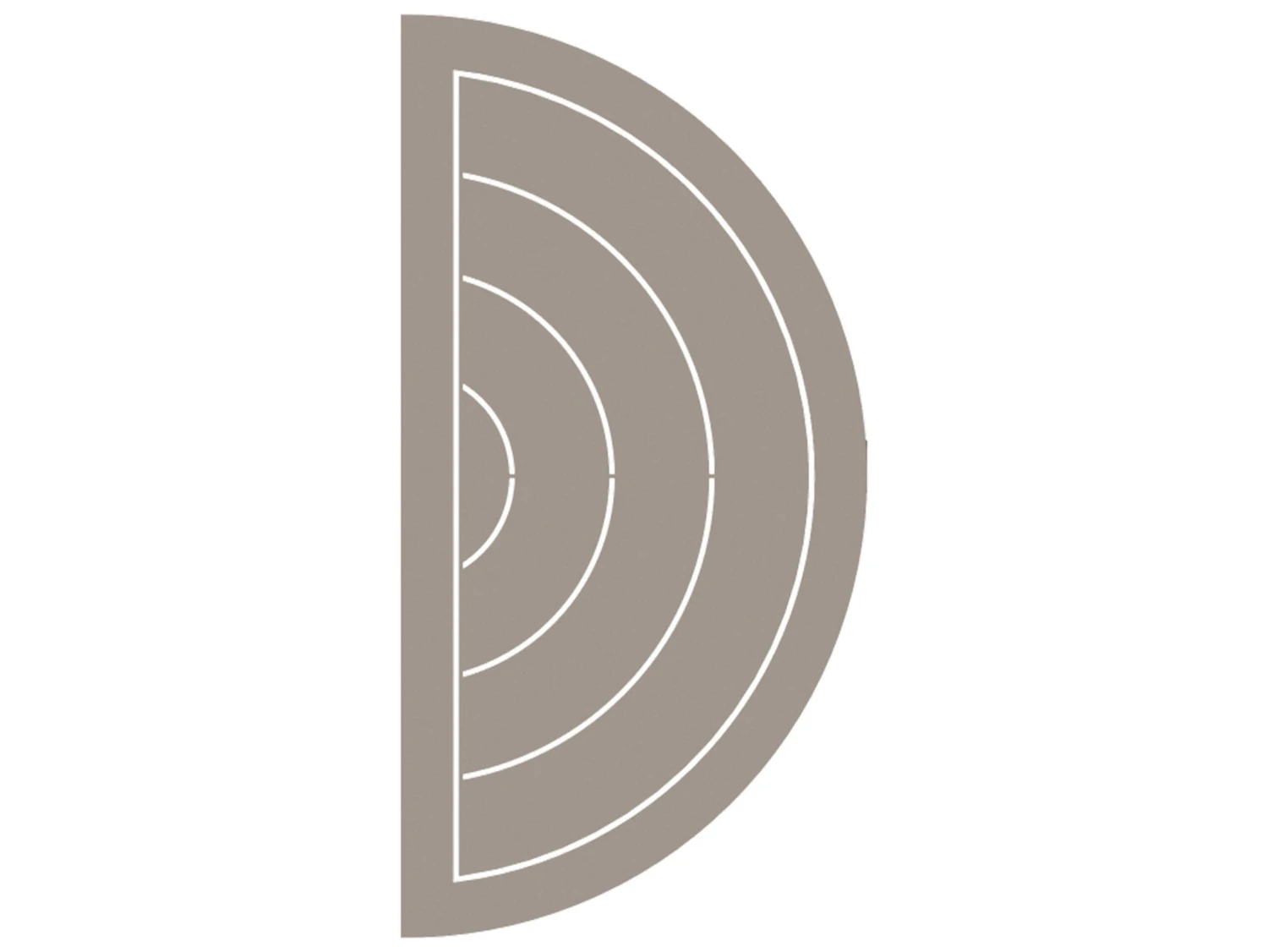 Lane Venture Contempo Aluminum 24''W X 12''D Demilune End Table 7 Lane Venture Contempo Aluminum 24''W X 12''D Demilune End Table - Image 7