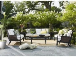 Lane Venture Hemingway Plantation Black Truffle Cast Aluminum 24Wide Square End Table 10 Lane Venture Hemingway Plantation Black Truffle Cast Aluminum 24Wide Square End Table -Patio Vibe Store LAVERNSTHWPLNTNLNGSET11 zm