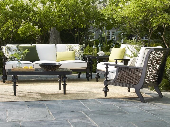 Lane Venture Hemingway Plantation Black Truffle Cast Aluminum 24Wide Square End Table 4 Lane Venture Hemingway Plantation Black Truffle Cast Aluminum 24Wide Square End Table - Image 4