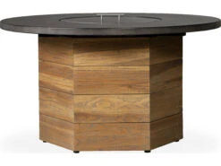 Lloyd Flanders Teak Antique Gray 47'' Hexagonal Fire Pit Table 30 Lloyd Flanders Teak Antique Gray 47'' Hexagonal Fire Pit Table -Patio Vibe Store LF28609911 zm