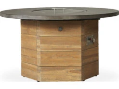 Lloyd Flanders Teak Antique Gray 47'' Hexagonal Fire Pit Table 23 Lloyd Flanders Teak Antique Gray 47'' Hexagonal Fire Pit Table -Patio Vibe Store LF2860994 zm