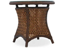 Lloyd Flanders Grand Traverse Wicker 24'' Round End Table 15 Lloyd Flanders Grand Traverse Wicker 24'' Round End Table -Patio Vibe Store LF710183 zm